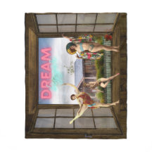 Dream Bigger Altered Art Vintag Dancers