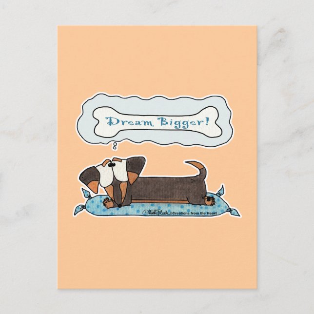 Dream Bigger Postkarte (Vorderseite)