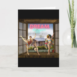 Dream Bigger Vintage Tänzerkarte
