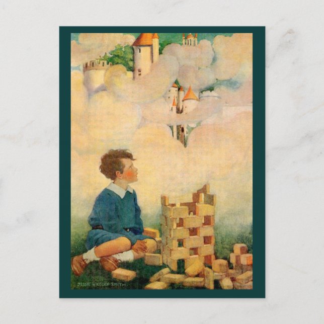 Dream Blocks von Jesse Willcox Smith Postkarte (Vorderseite)
