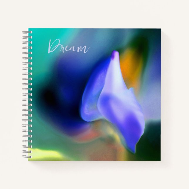 "Dream" Blumendruck SpiralNotebook Notizbuch (Vorderseite)