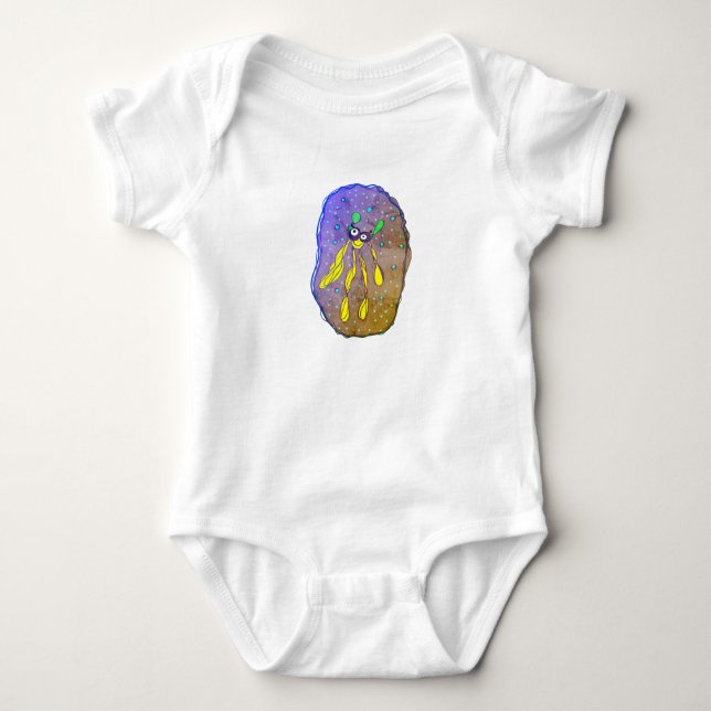 Dream Bug Cartoon Baby Bodysuit Strampler (Vorderseite)