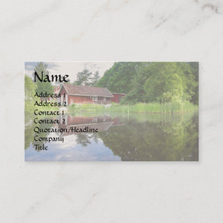 Dream Cabin Lake House Pond Anwesen Agent Visitenkarte