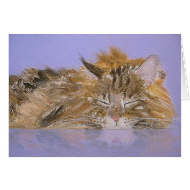 Dream Cat Card (Vorderseite (Horizontal))