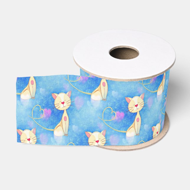 Dream Cat Grosgrain Ribbon Ripsband (Spule)