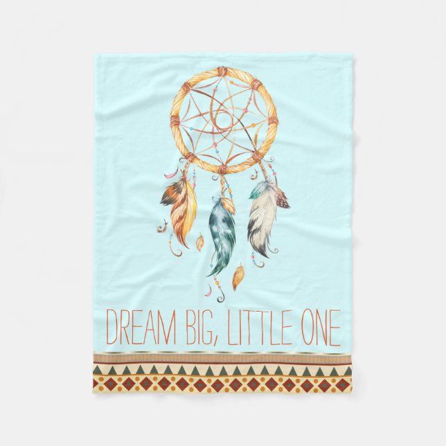 Dream Catcher Boho Baby Blanket Fleecedecke (Vorderseite)