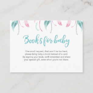 Dream Catcher Book Request Baby Shooting Card Begleitkarte