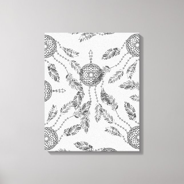 Dream Catcher Design 6 Leinwanddruck (Vorderseite)