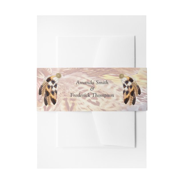 Dream Catcher Einladungsbanderole (Vorderseite Beispiel)