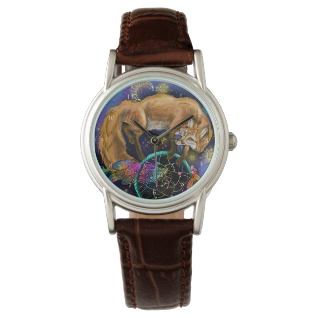 Dream Catcher Fox Armbanduhr (Vorderseite)