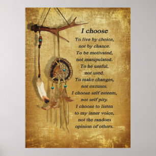 Dream-Catcher, "I select" motivierend Poster