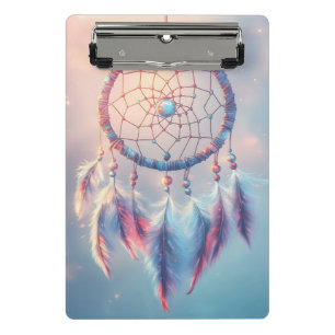 Dream Catcher mit weichen Federn und Perlen Mini Klemmbrett