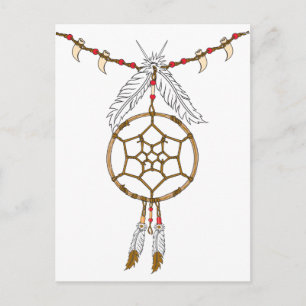 Dream Catcher Necklace Postkarte