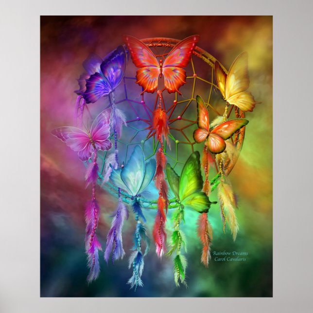 Dream Catcher - Rainbow Dreams Kunst, Dichtung und Poster (Vorne)