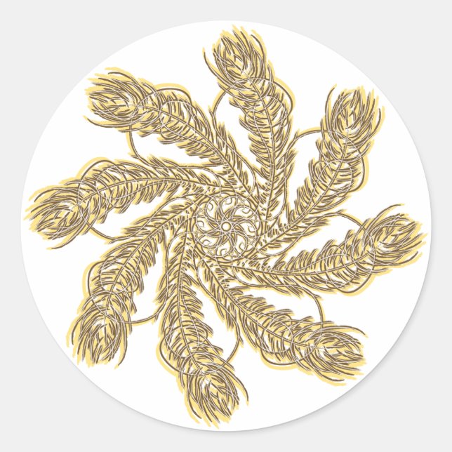 Dream Catcher Runder Aufkleber (Vorderseite)