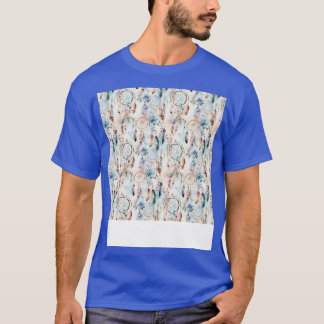 Dream Catcher Seamless Muster Bohemisch Hippie Eth T-Shirt
