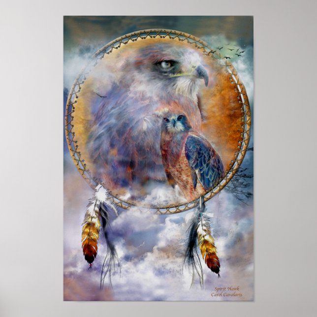 Dream Catcher Series - Spirit Hawk Poster/Print Poster (Vorne)
