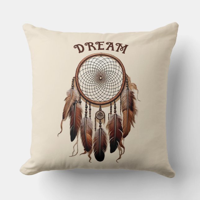 Dream Catcher Throw Kissen (Vorderseite)