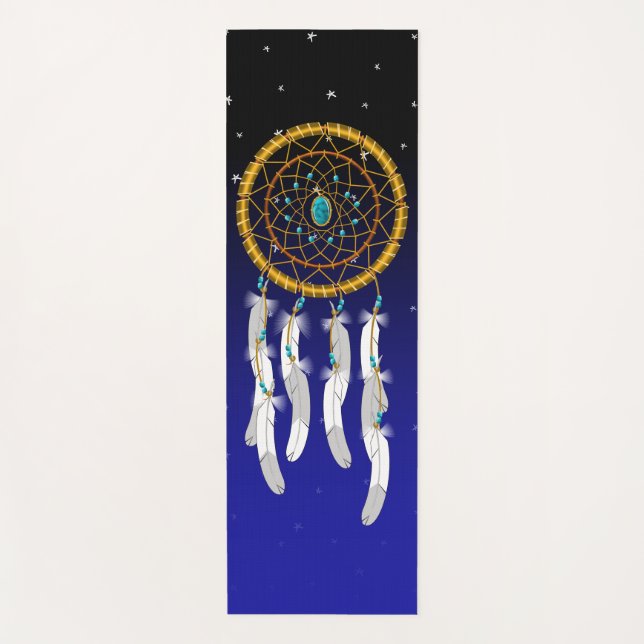 Dream Catcher--Türkisfarben Yogamatte (Vorderseite)