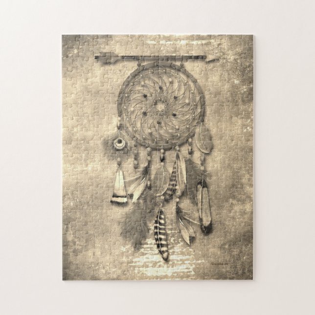 Dream Catcher | VINTAGER FOTO Puzzle (Vertikal)