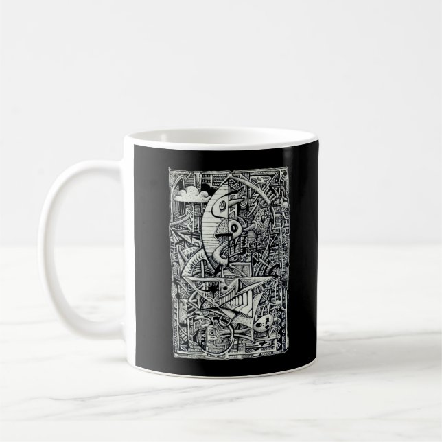 Dream Chamber Coffee Tasse (dunkler Hintergrund) (Links)