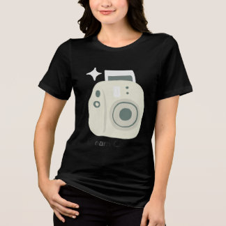 Dream Chaser Grafik-T-Shirt mit Kamera-Motiv Tri-Blend Shirt