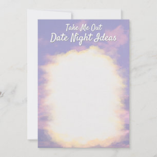 Dream Clouds Lover Cards - Date Night Ideas Hinweiskarte