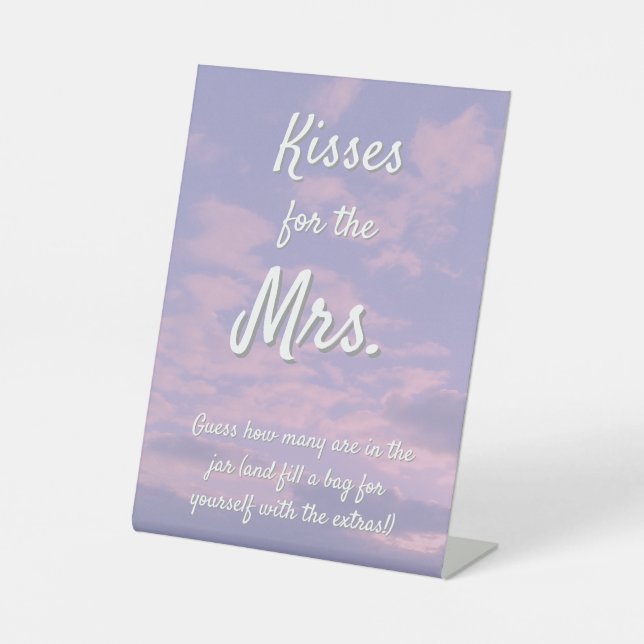 Dream Clouds Lover Kisses Sign Sockelschild (Vorderseite)