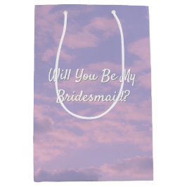 Dream Clouds Lover Theme Bridesmaid Vorschlag Mittlere Geschenktüte