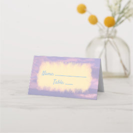 Dream Clouds Lover Theme Platzkarte