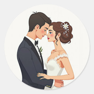 Dream Couple Wedding Sticker