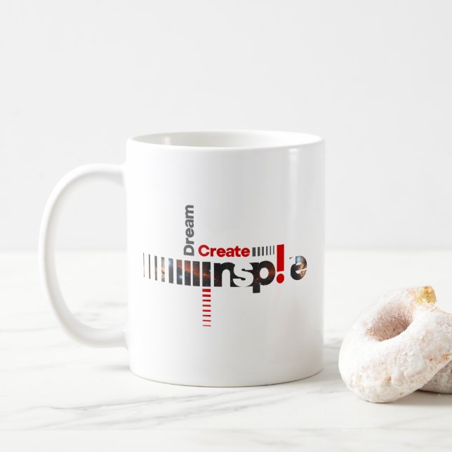 Dream Create Inspirier | Klassische Tasse #11 (Mit Donut)