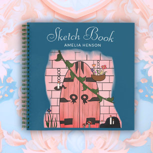 Dream Door Fairy Tale Zeichnend Skizzenbuch Notizbuch