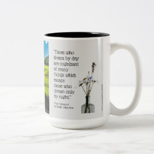 Dream, Edgar Allen Poe, Landschaft, Zweifarbige Tasse