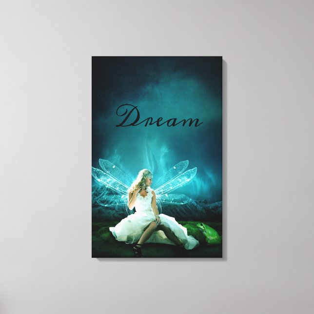 Dream Fairy and Frog Leinwanddruck (Vorderseite)