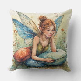 Dream Fairy Holding 2 Pillows Kissen