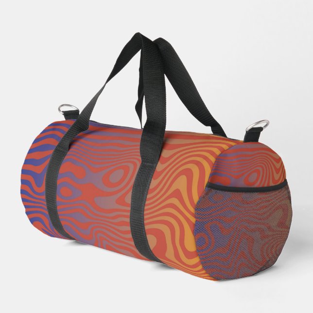 Dream Flow l Abstract Trippy Pattern - No. 01 Duffle Bag (Rechte Ecke)