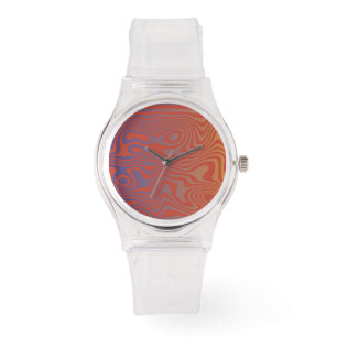 Dream Flow l Abstrakte Trippy-Muster - Nr. 01 Armbanduhr