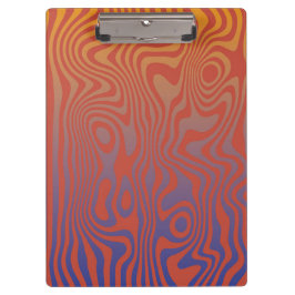 Dream Flow l Abstrakte Trippy-Muster - Nr. 01 Klemmbrett