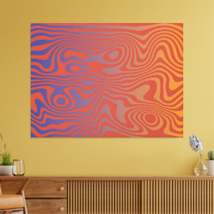 Dream Flow l Abstrakte Trippy-Muster - Nr. 01 Leinwanddruck