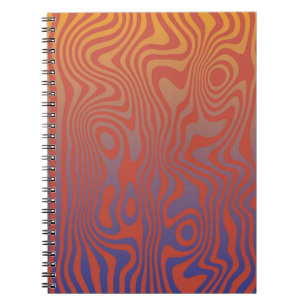 Dream Flow l Abstrakte Trippy-Muster - Nr. 01 Notizblock