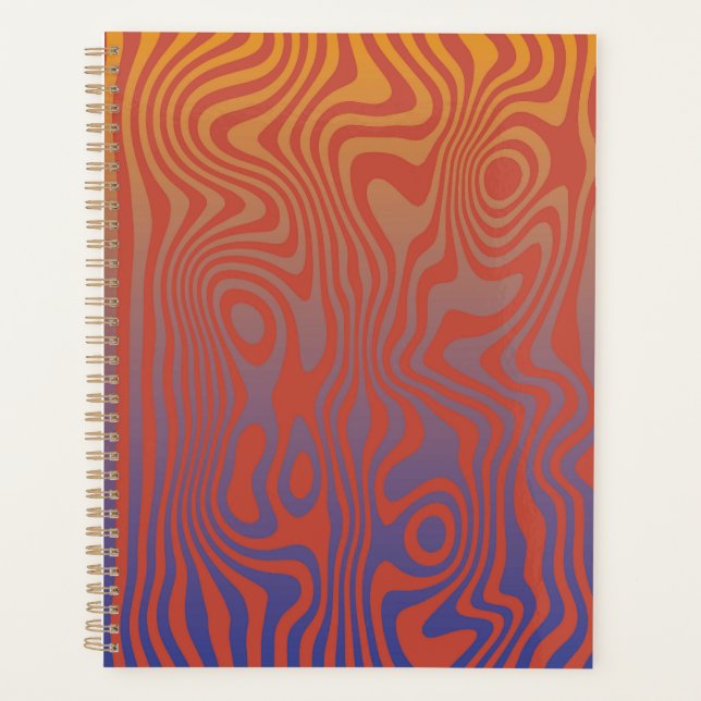 Dream Flow l Abstrakte Trippy-Muster - Nr. 01 Planer (Vorderseite)