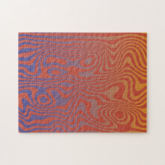 Dream Flow l Abstrakte Trippy-Muster - Nr. 01 Puzzle (Horizontal)