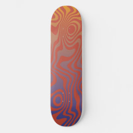 Dream Flow l Abstrakte Trippy-Muster - Nr. 01 Skateboard
