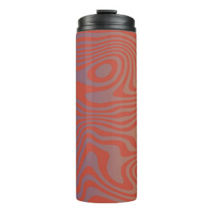 Dream Flow l Abstrakte Trippy-Muster - Nr. 01 Thermosbecher