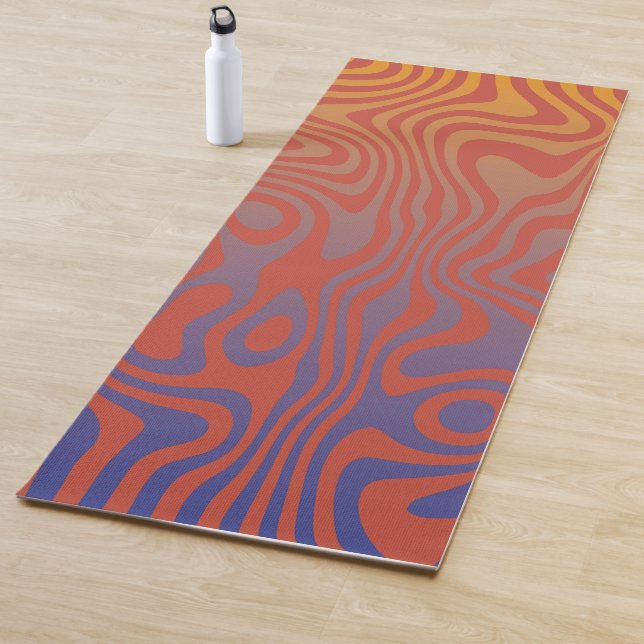 Dream Flow l Abstrakte Trippy-Muster - Nr. 01 Yogamatte (Beispiel)