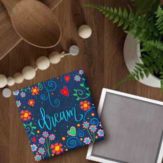 Dream Fun Floral Whimsivity Magnet