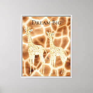 Dream Giraffes Leinwanddruck