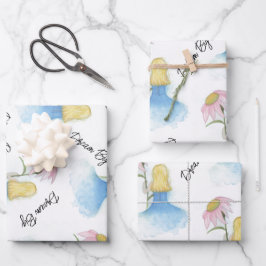 Dream Girl mit Riesengebirge "Dream Big" Geschenkpapier Set