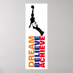 Dream Glaube Basketball Pop Kunst Poster